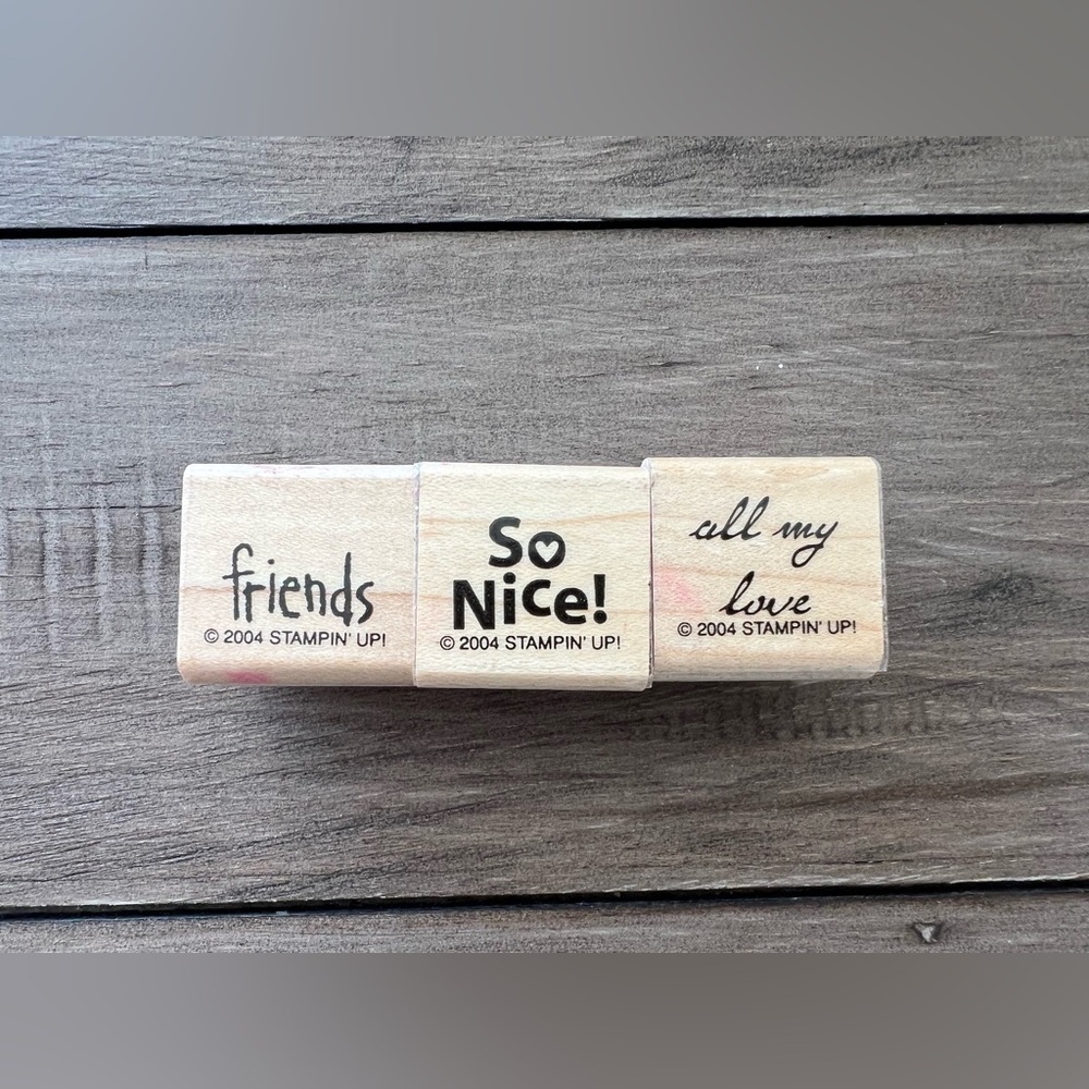 Stampin’ Up! Smorgasborders 2004 Set of 3 Stamps Retired